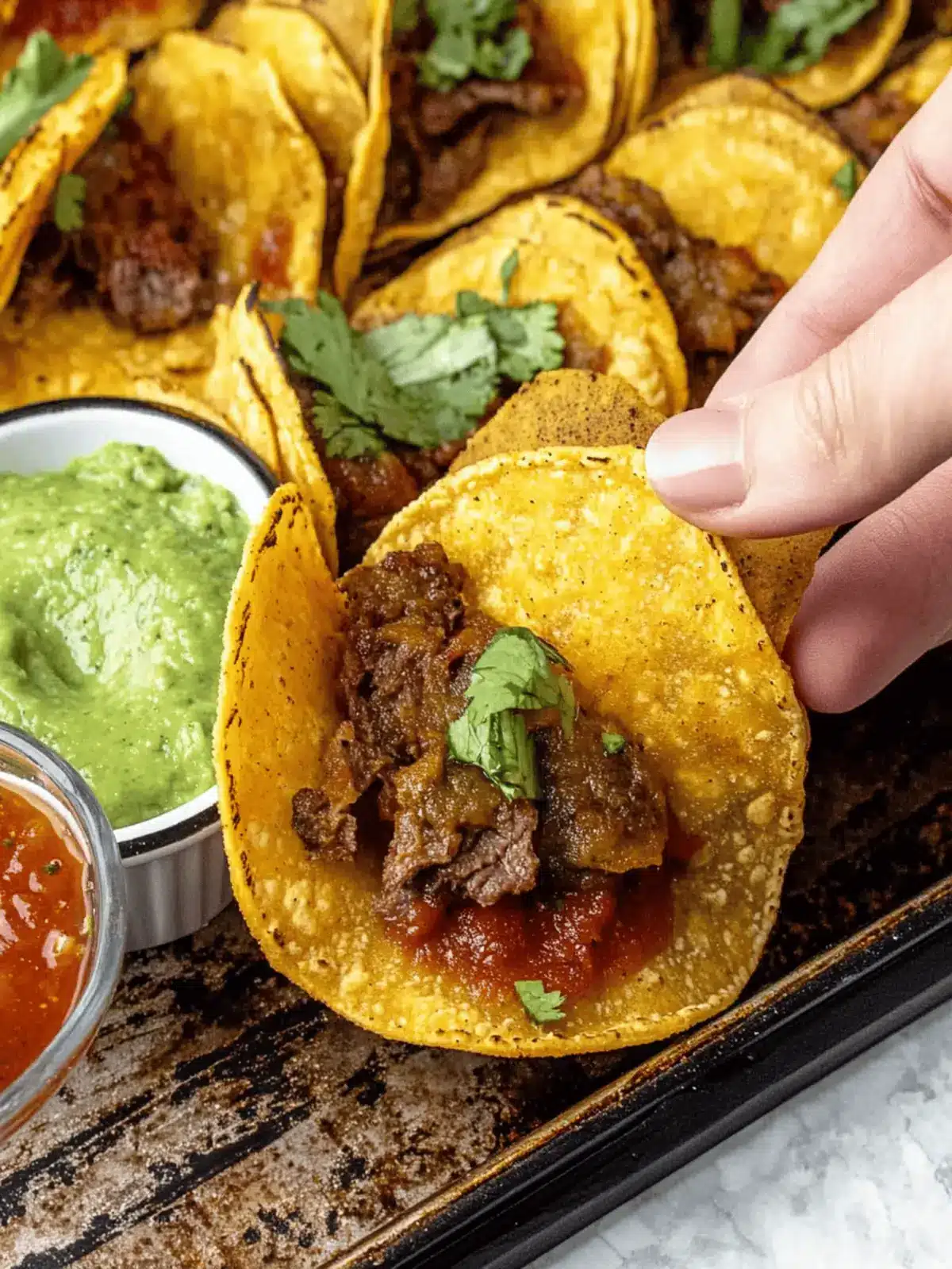 Crispy Baked Beef Tacos