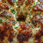 Chicken Alfredo Monkey Bread