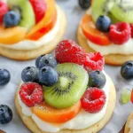 Mini Fruit Pizza Cookies