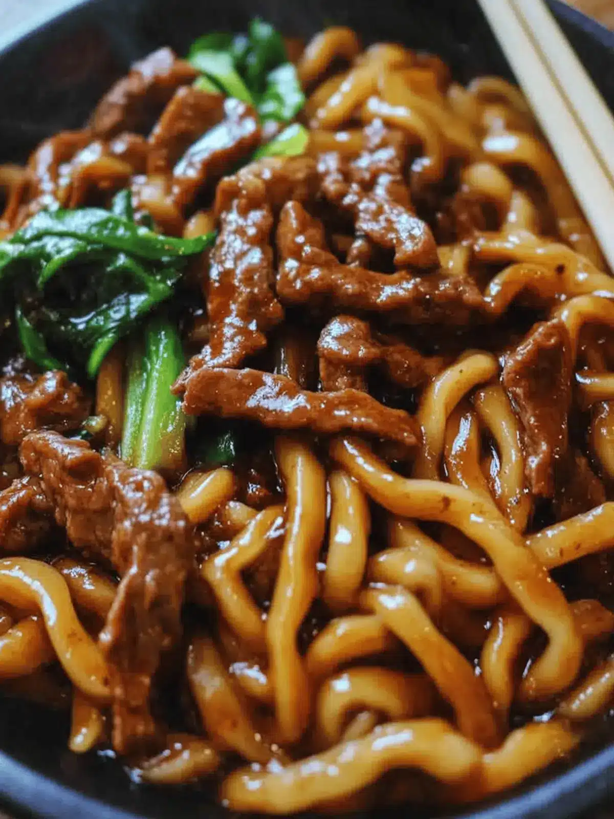 Simple Black Pepper Beef Udon