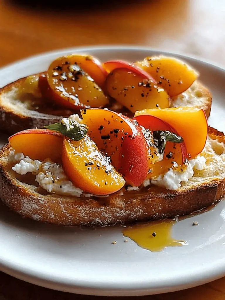 Peach Bruschetta