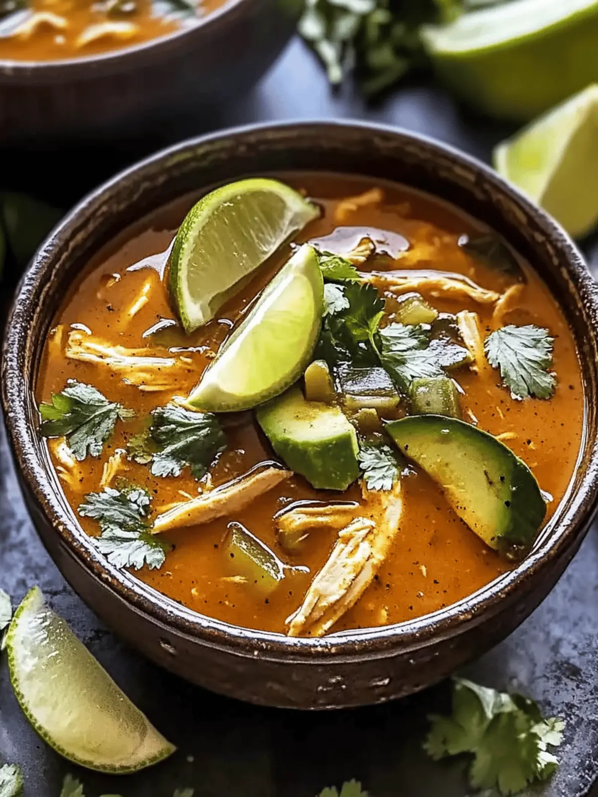Poblano Chicken Tortilla Soup