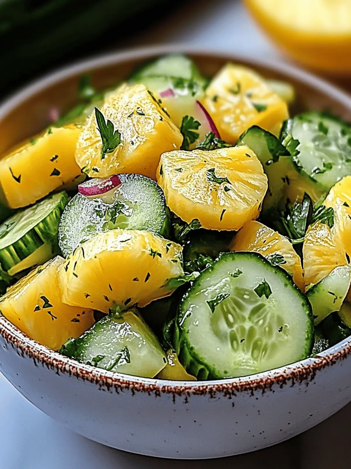 Pineapple Cucumber Salad