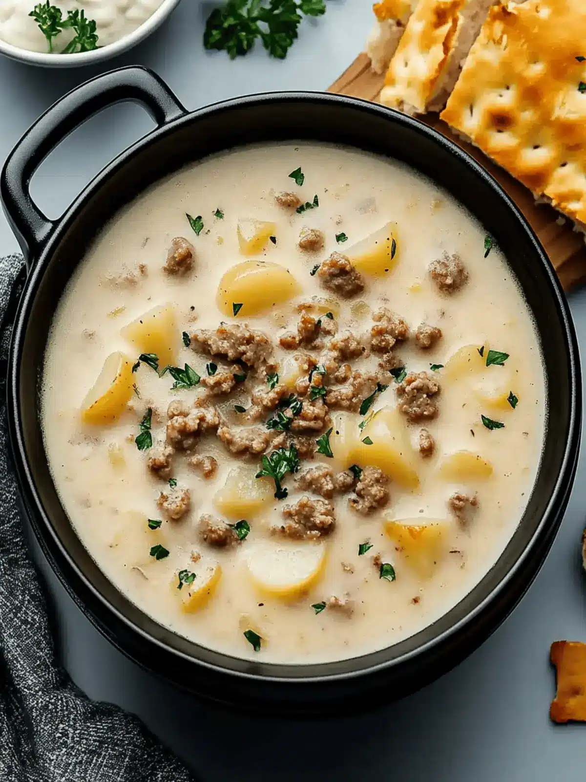 Classic Pork Sausage Potato Soup