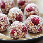 Raspberry Almond Energy Bites