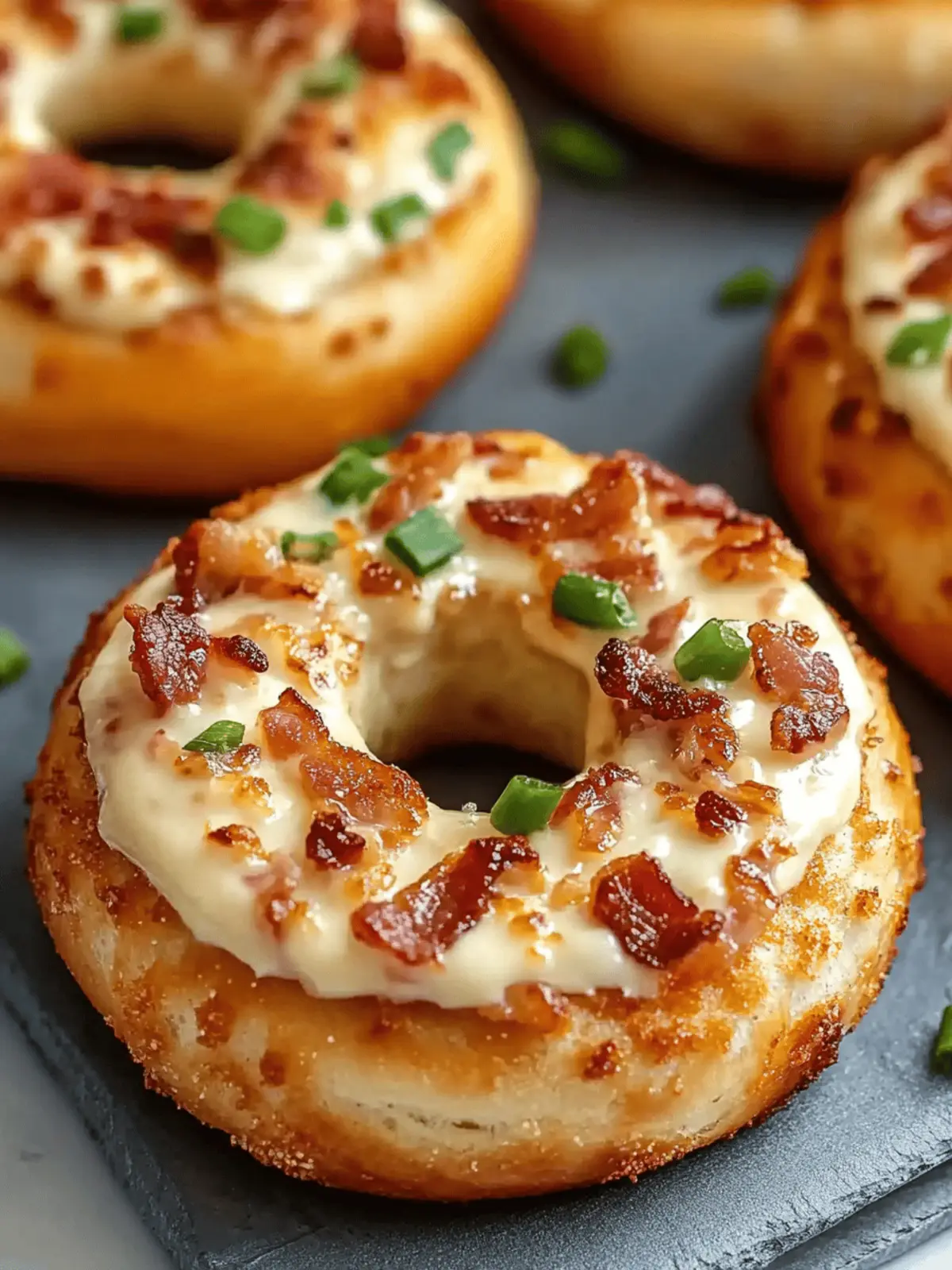 Zesty Bacon Cream Cheese Bagels