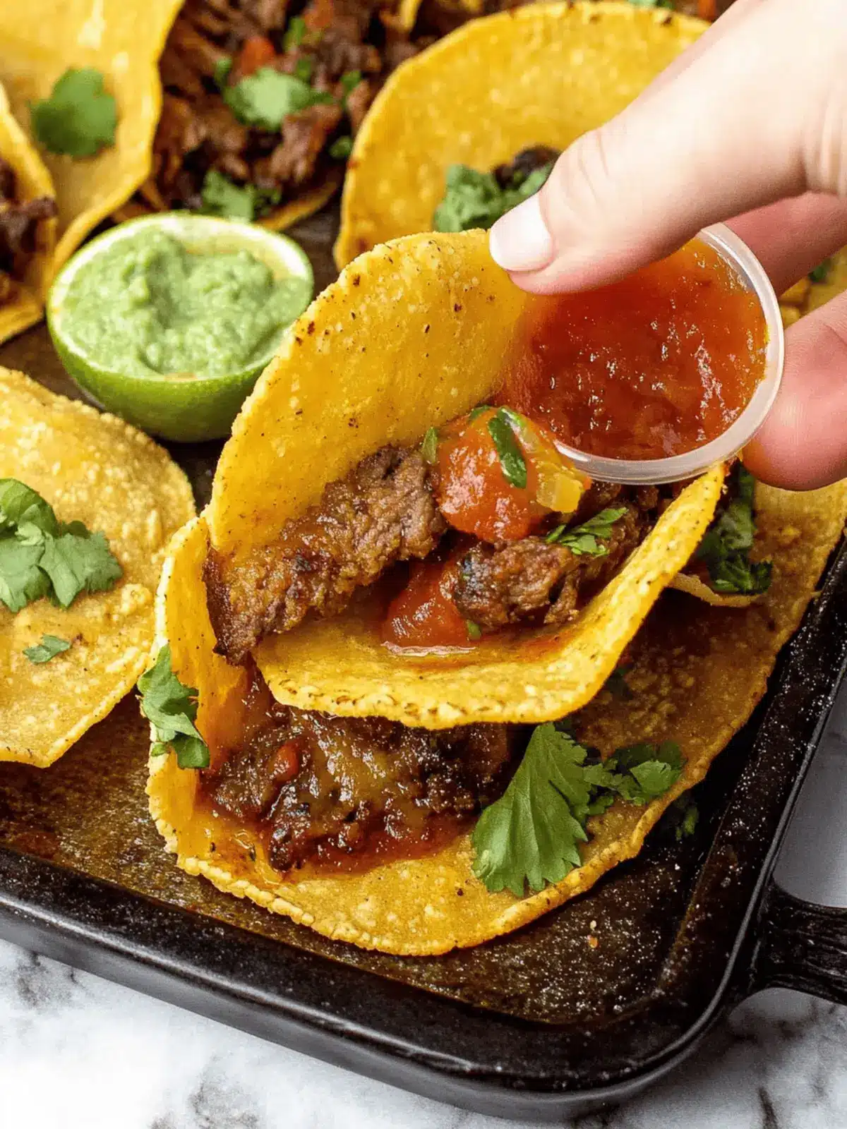 Crispy Baked Beef Tacos