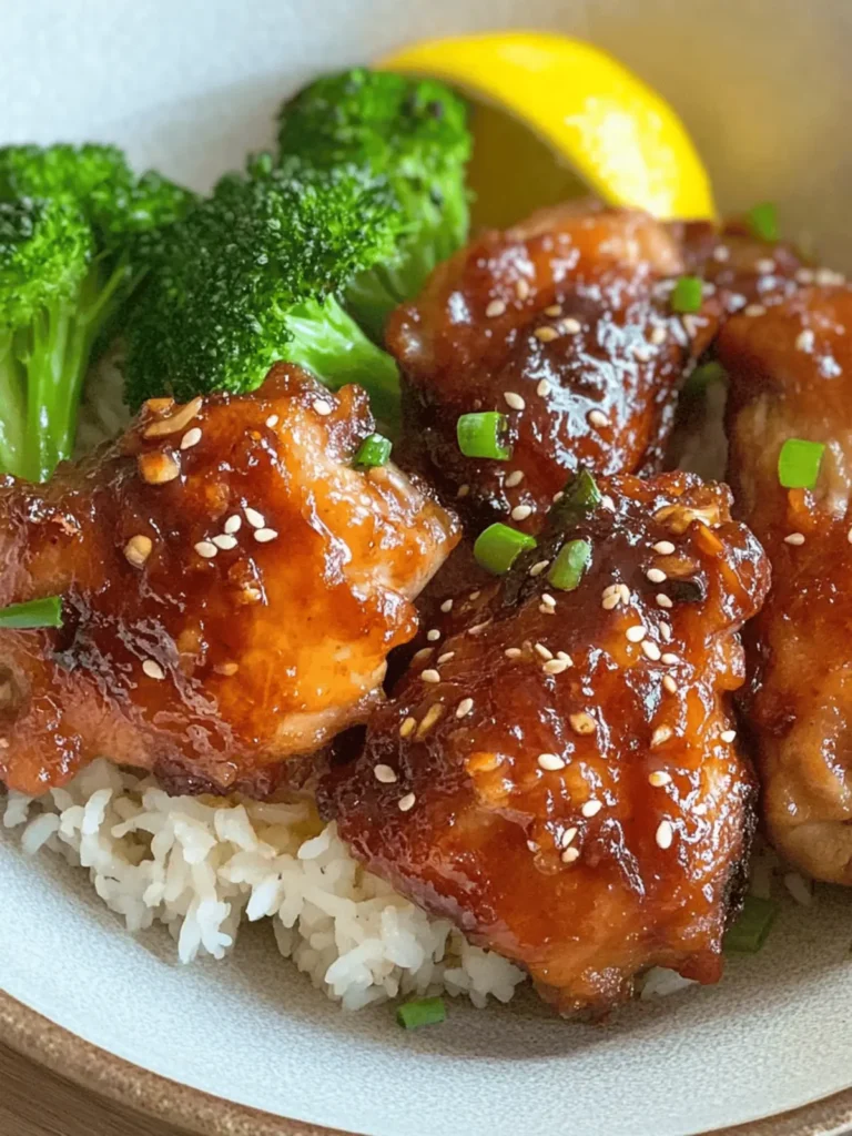 Soy Garlic Chicken Thighs