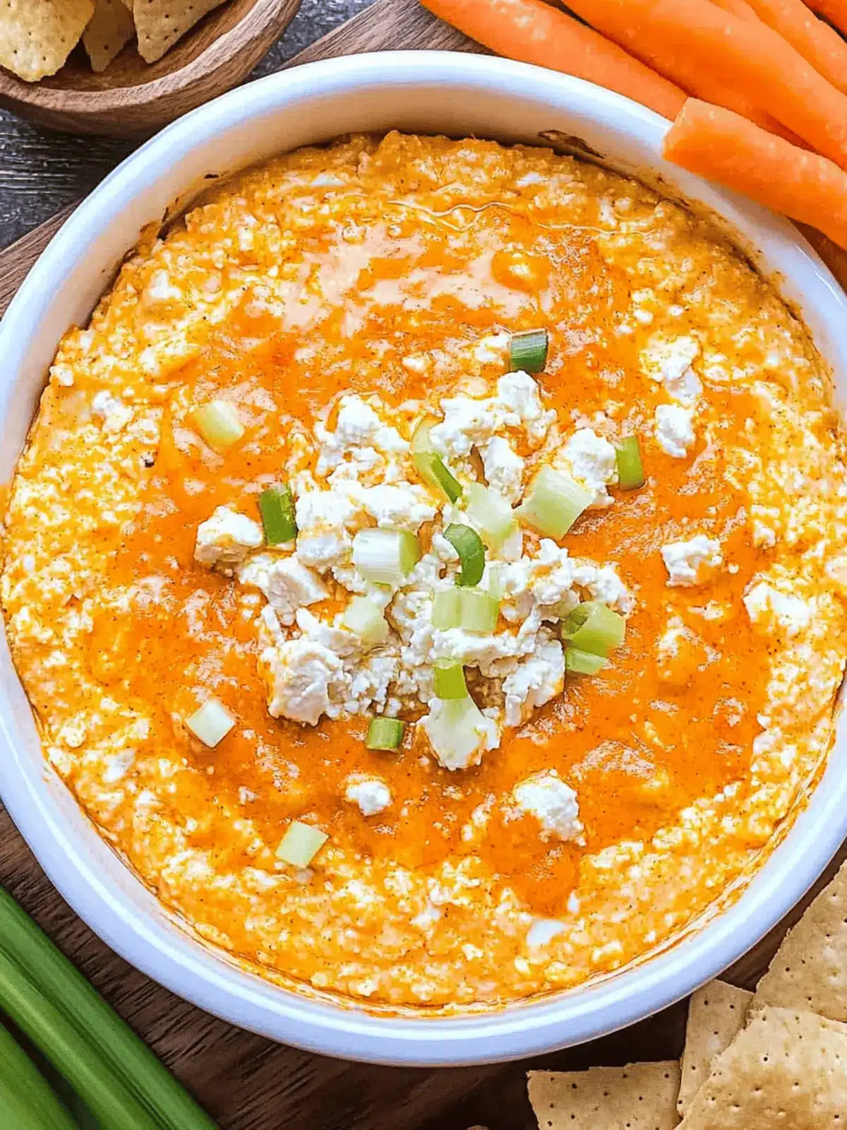 Cottage Cheese Buffalo Chicken Dip
