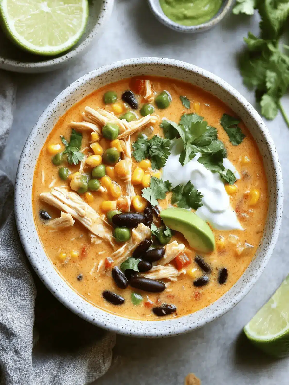 Creamy Chicken Enchilada Soup