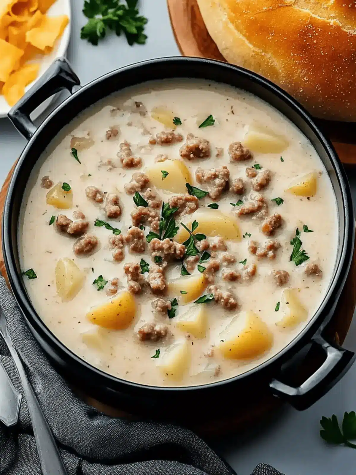 Classic Pork Sausage Potato Soup