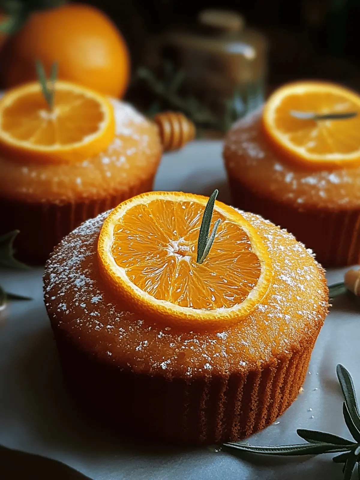 orange ginger honey cakes