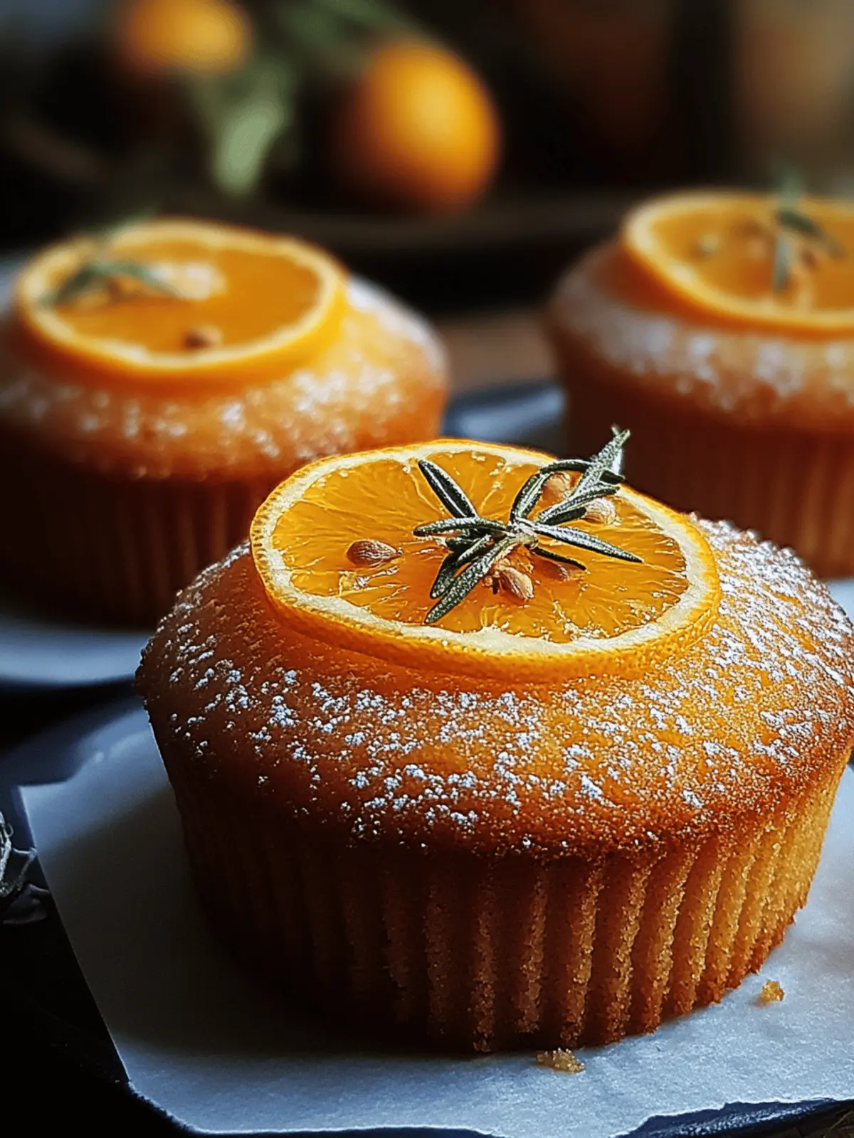 orange ginger honey cakes
