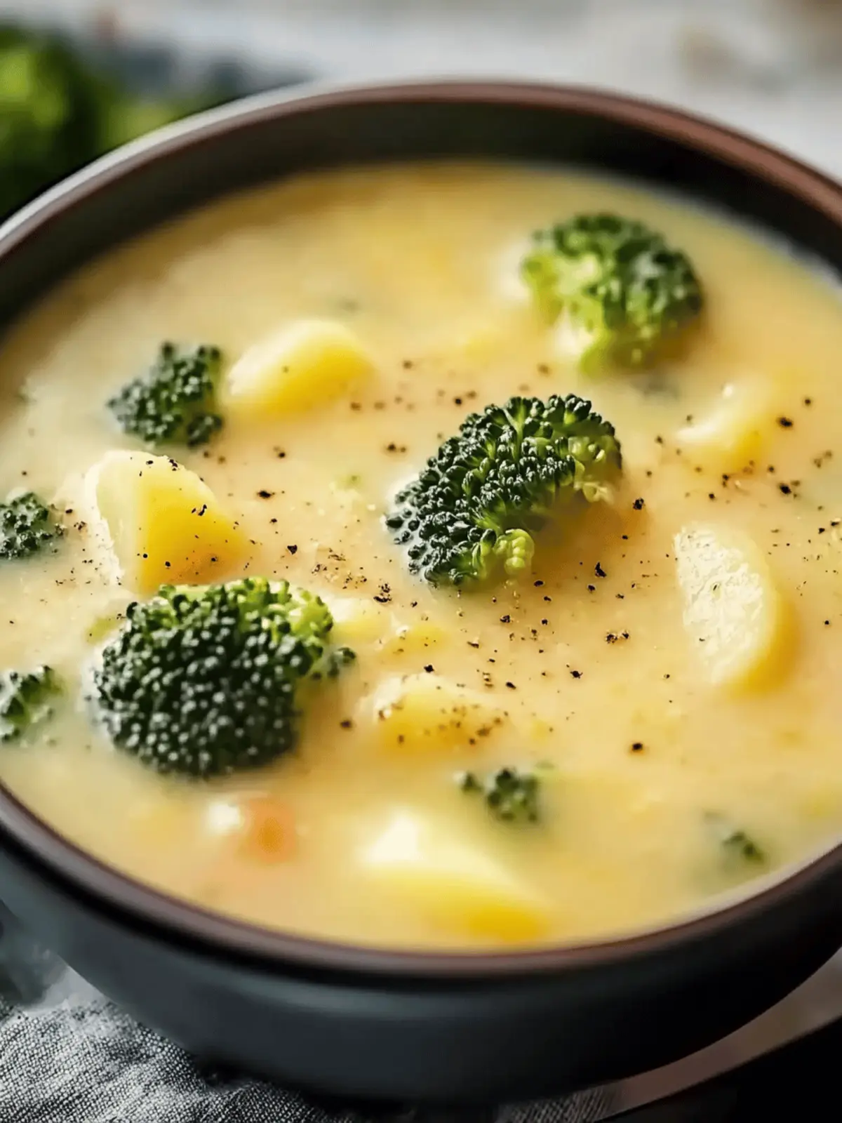 CHEDDAR BROCCOLI POTATO SOUP
