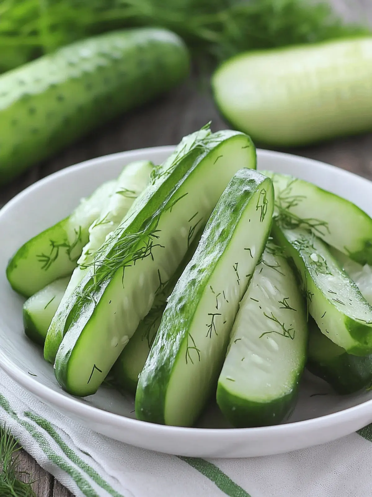 Garlic Dill Cucumbers