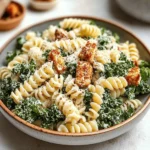 Kale Caesar Pasta Salad