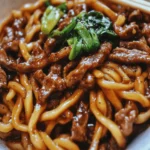 Simple Black Pepper Beef Udon