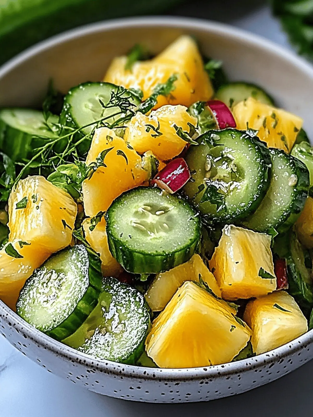 Pineapple Cucumber Salad