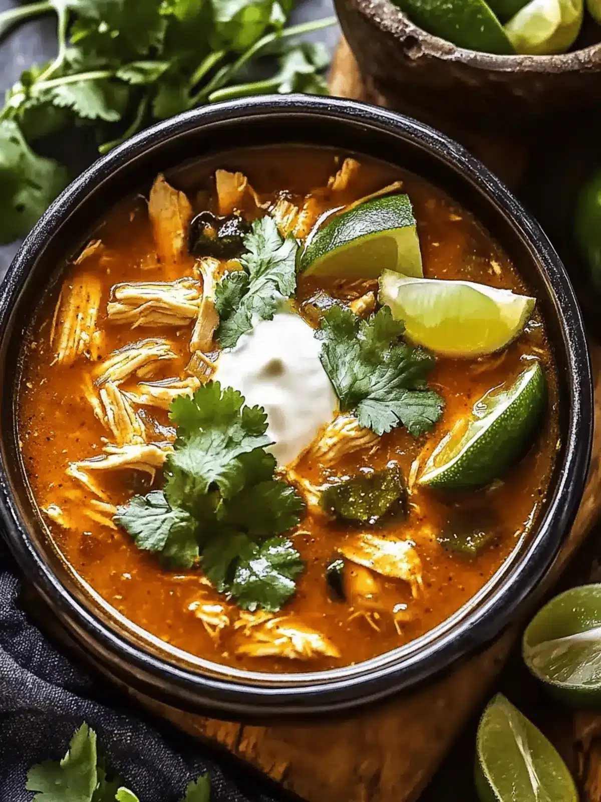 Poblano Chicken Tortilla Soup