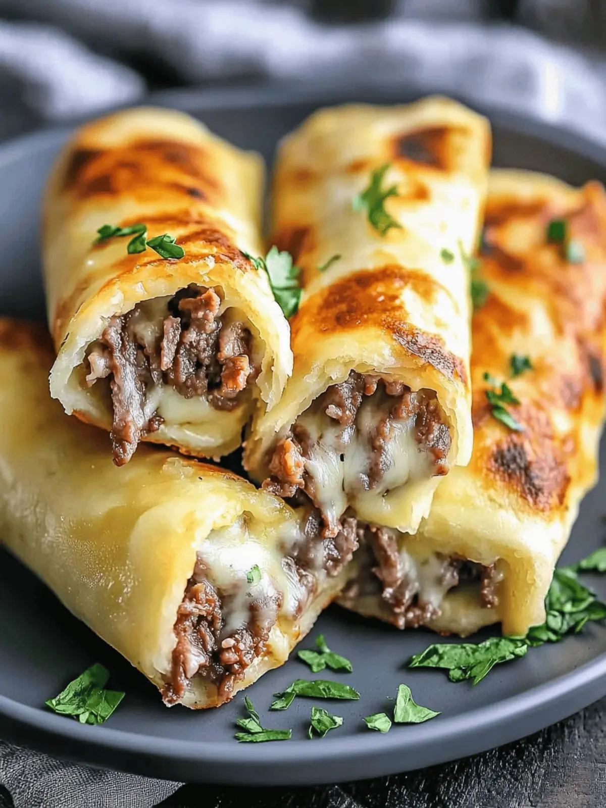 Keto Philly Cheesesteak Rolls