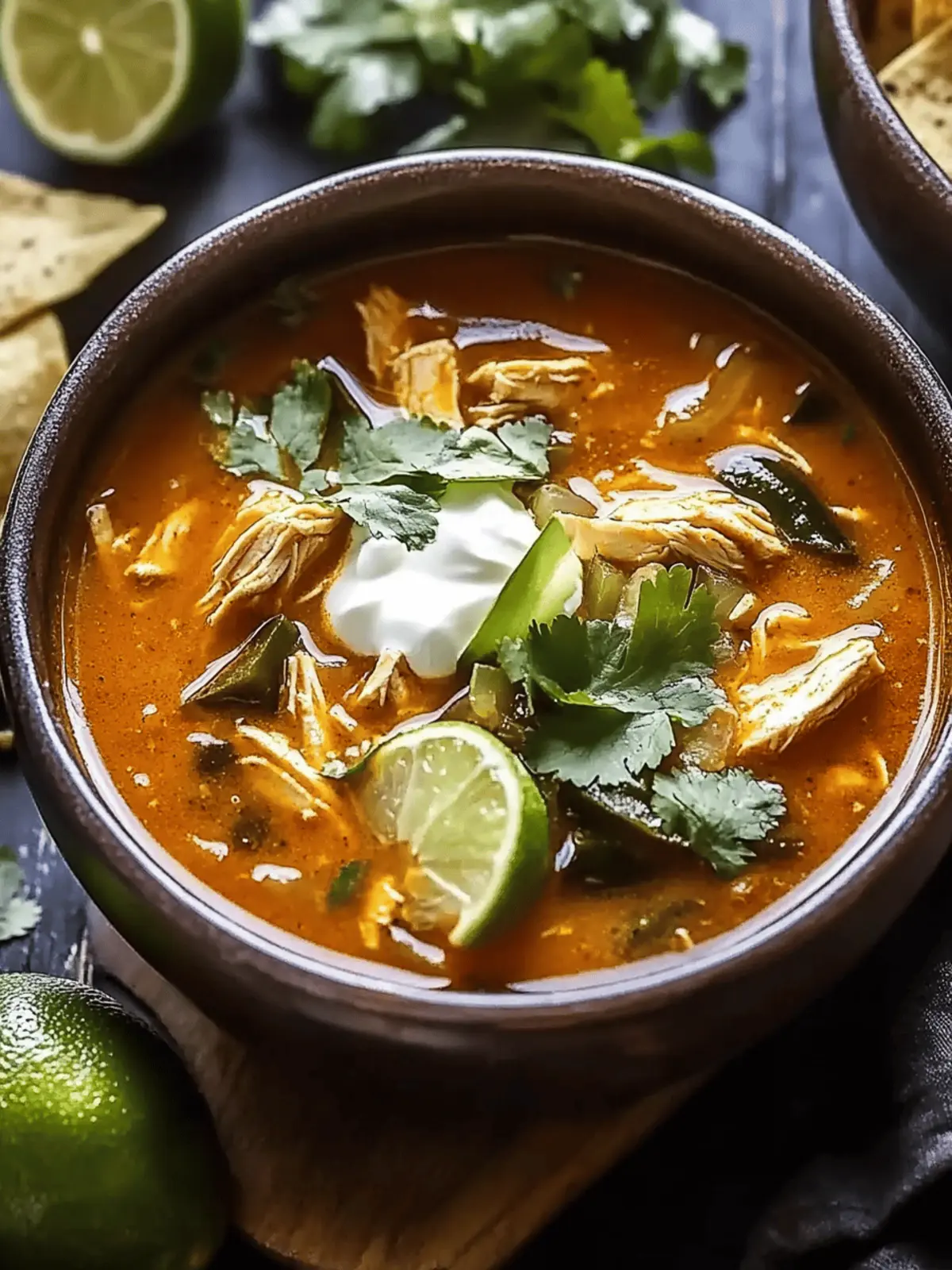 Poblano Chicken Tortilla Soup