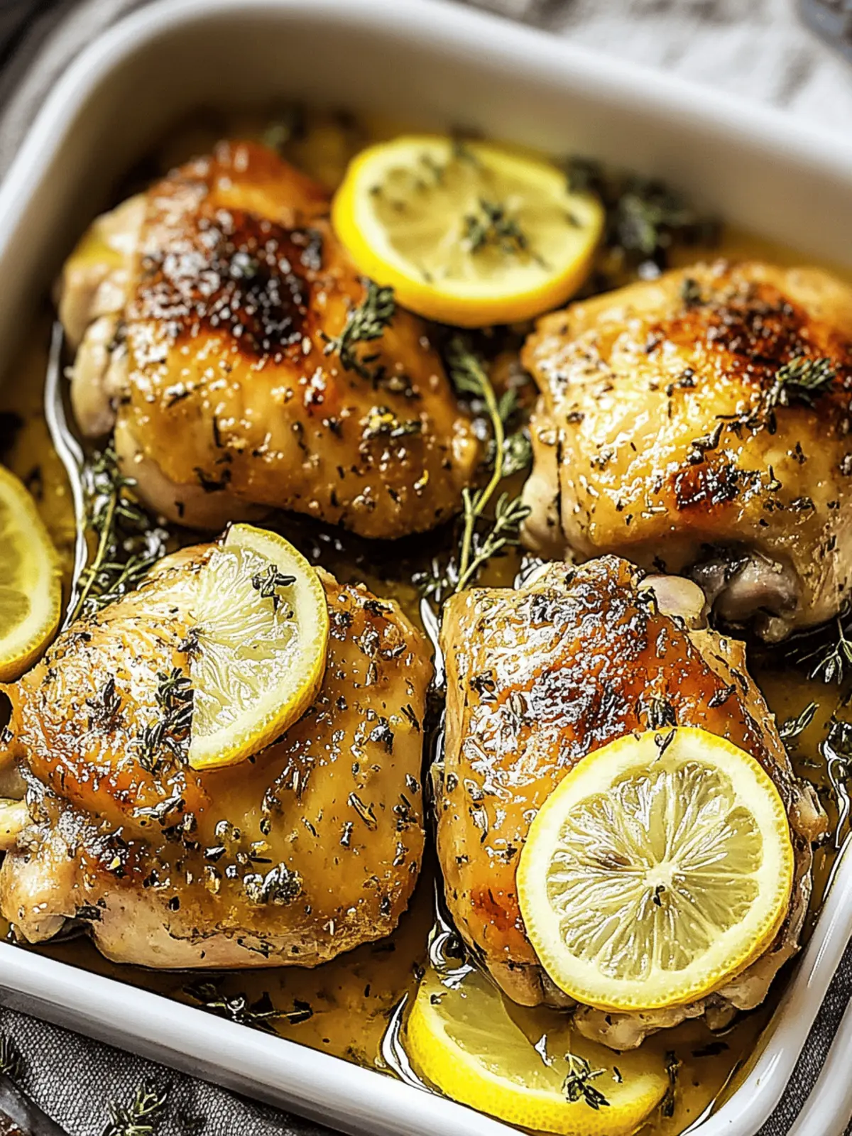 Greek Lemon Chicken Thighs
