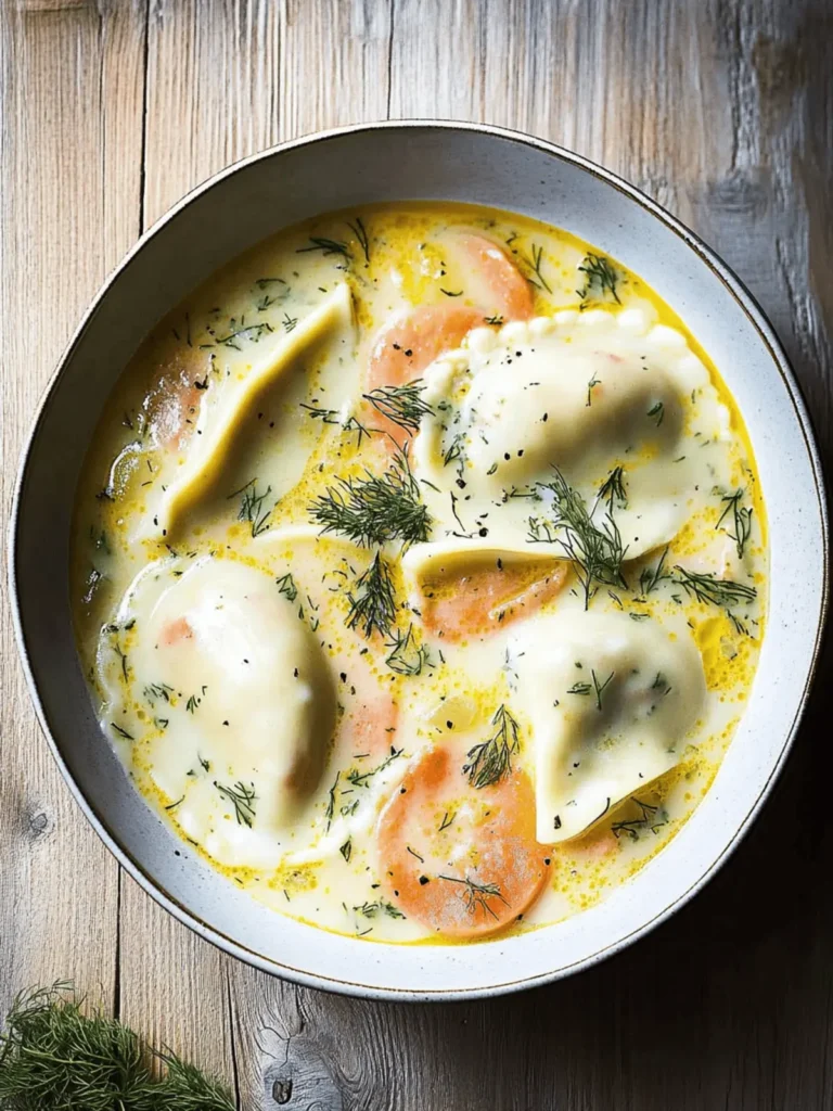 Pierogi Dill Soup