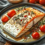 MEDITERRANEAN BAKED SALMON