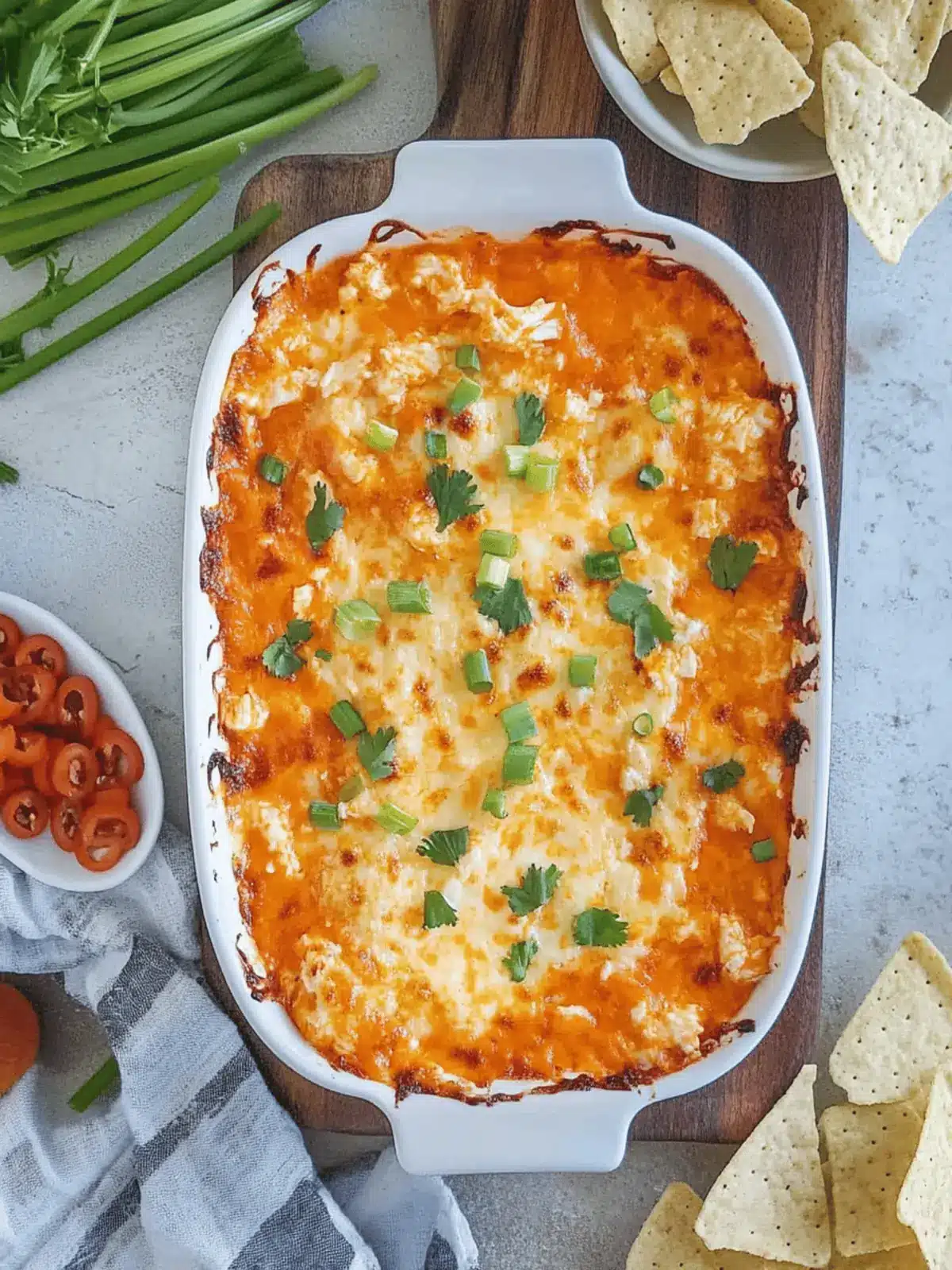 Cottage Cheese Buffalo Chicken Dip (high protein)