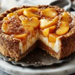 Peach Cobbler Cheesecake