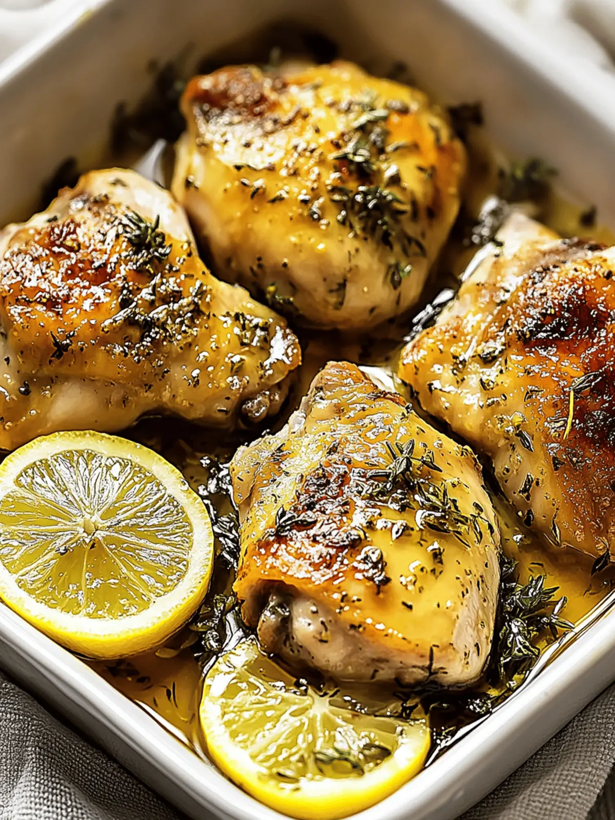 Greek Lemon Chicken Thighs