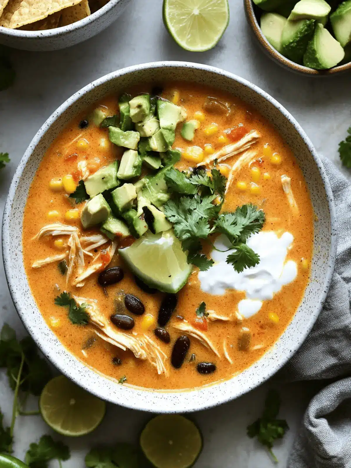 Creamy Chicken Enchilada Soup