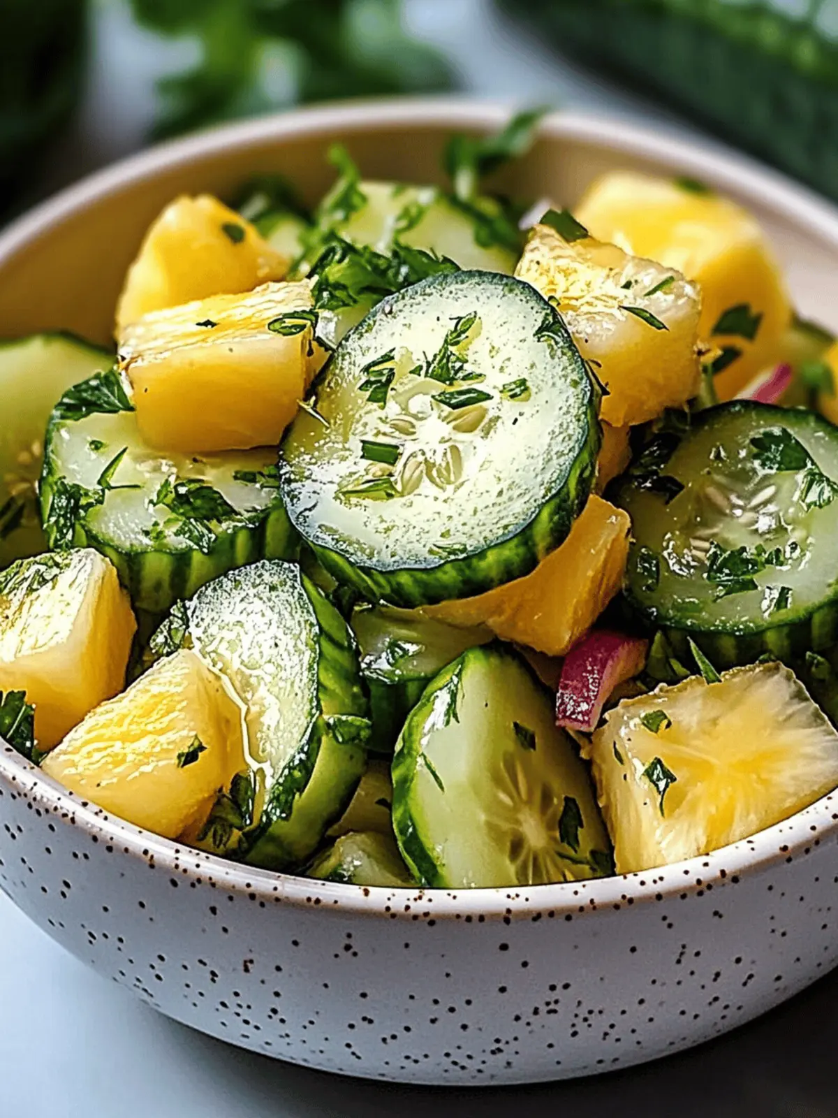 Pineapple Cucumber Salad