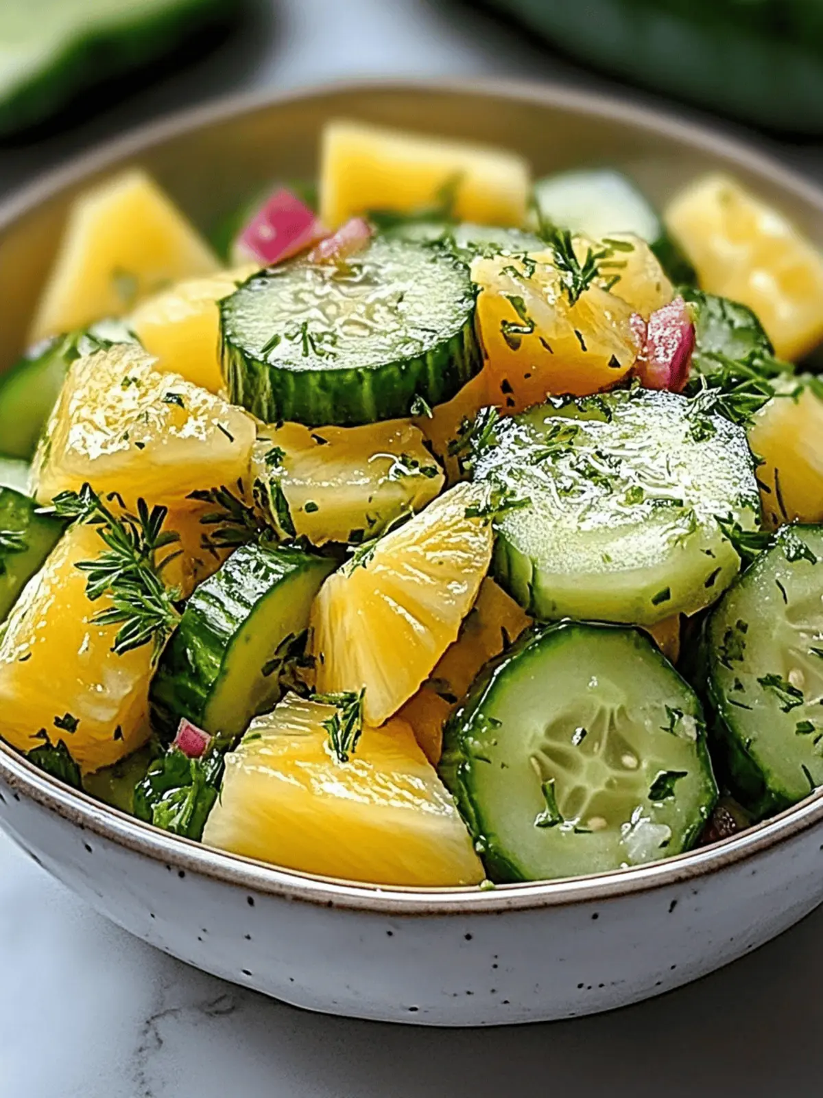 Pineapple Cucumber Salad