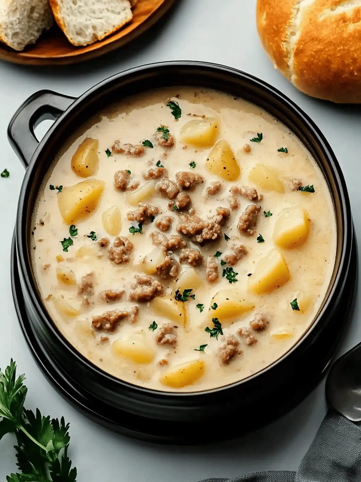 Classic Pork Sausage Potato Soup