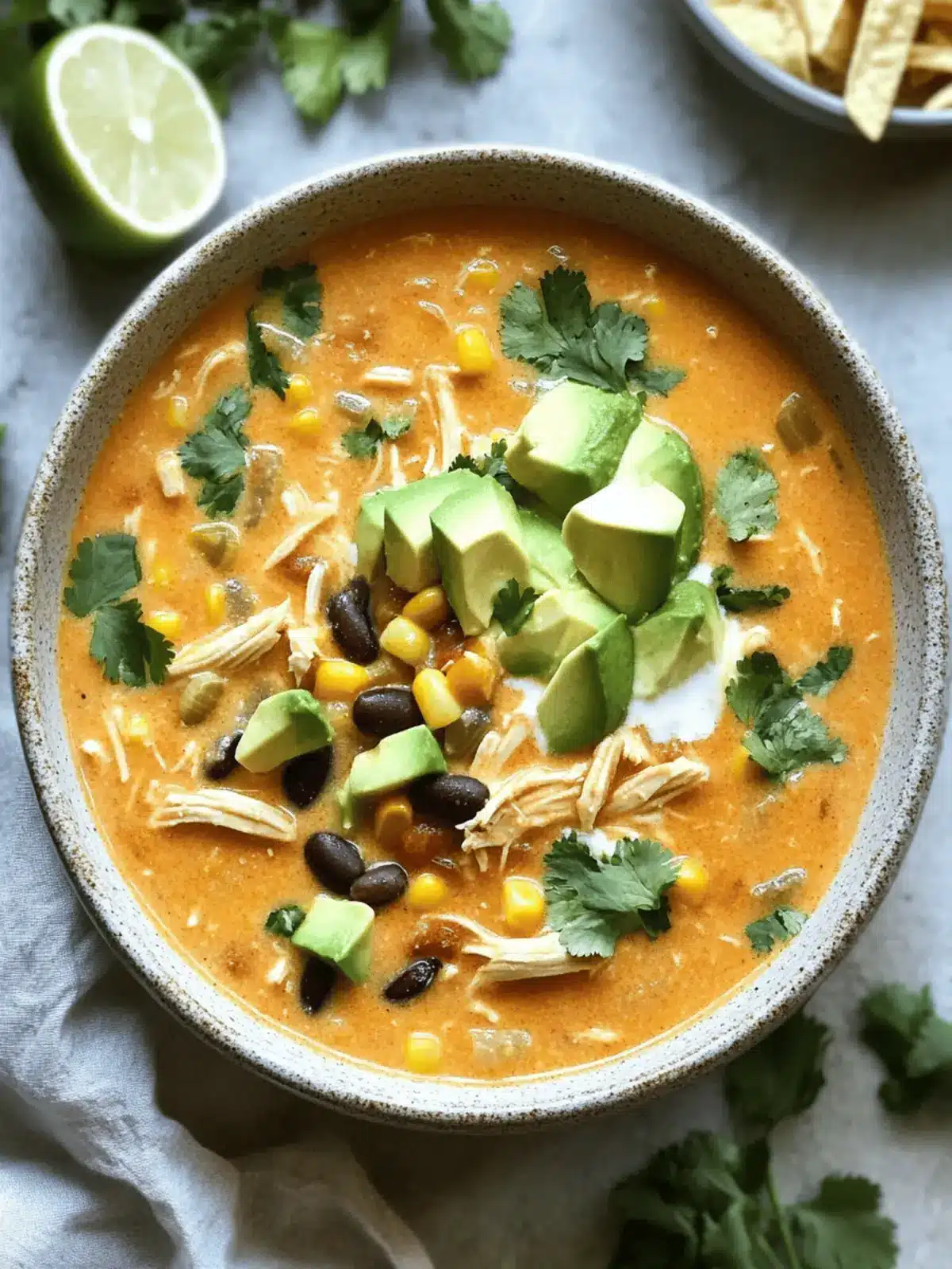 Creamy Chicken Enchilada Soup