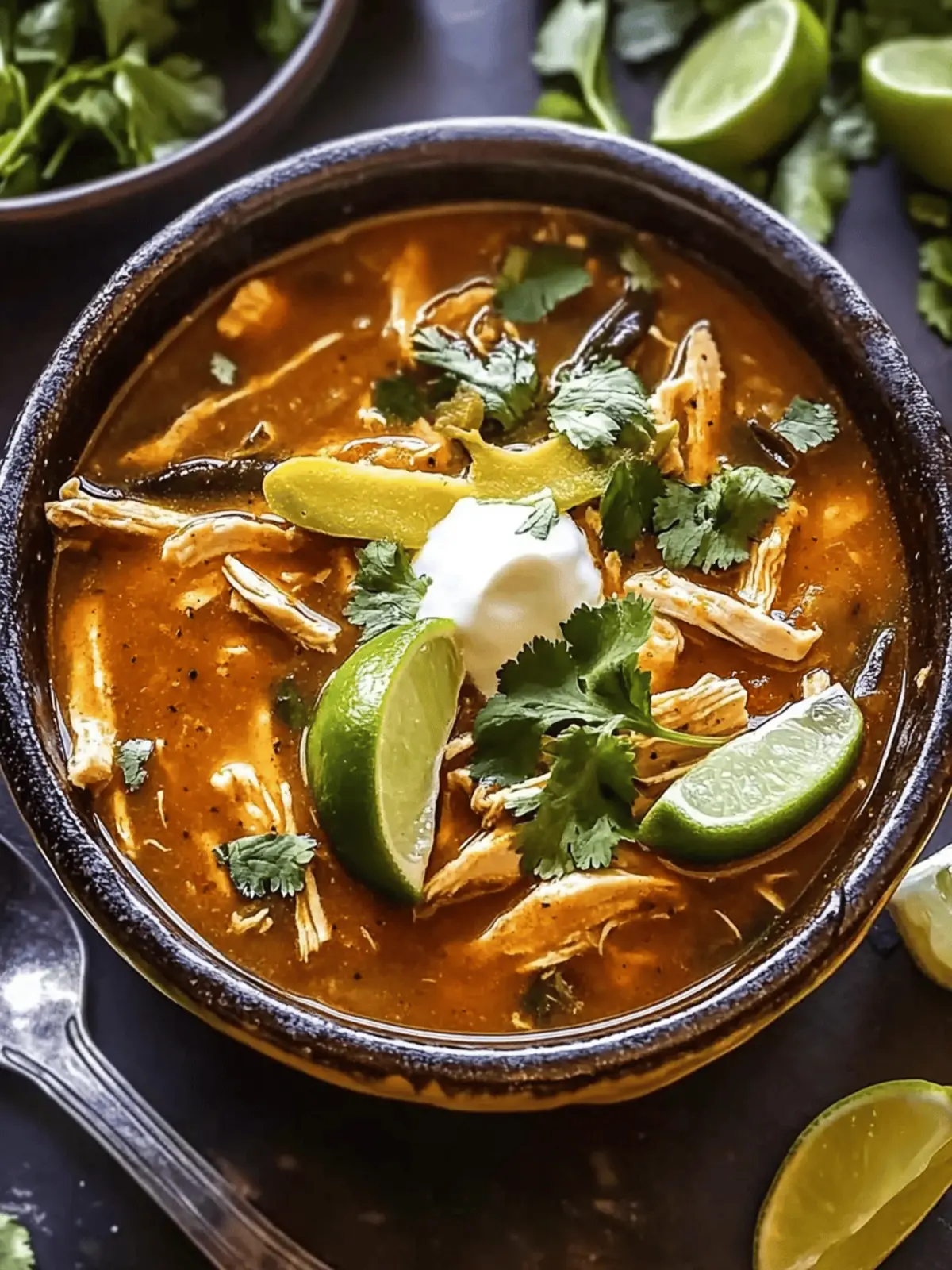 Poblano Chicken Tortilla Soup