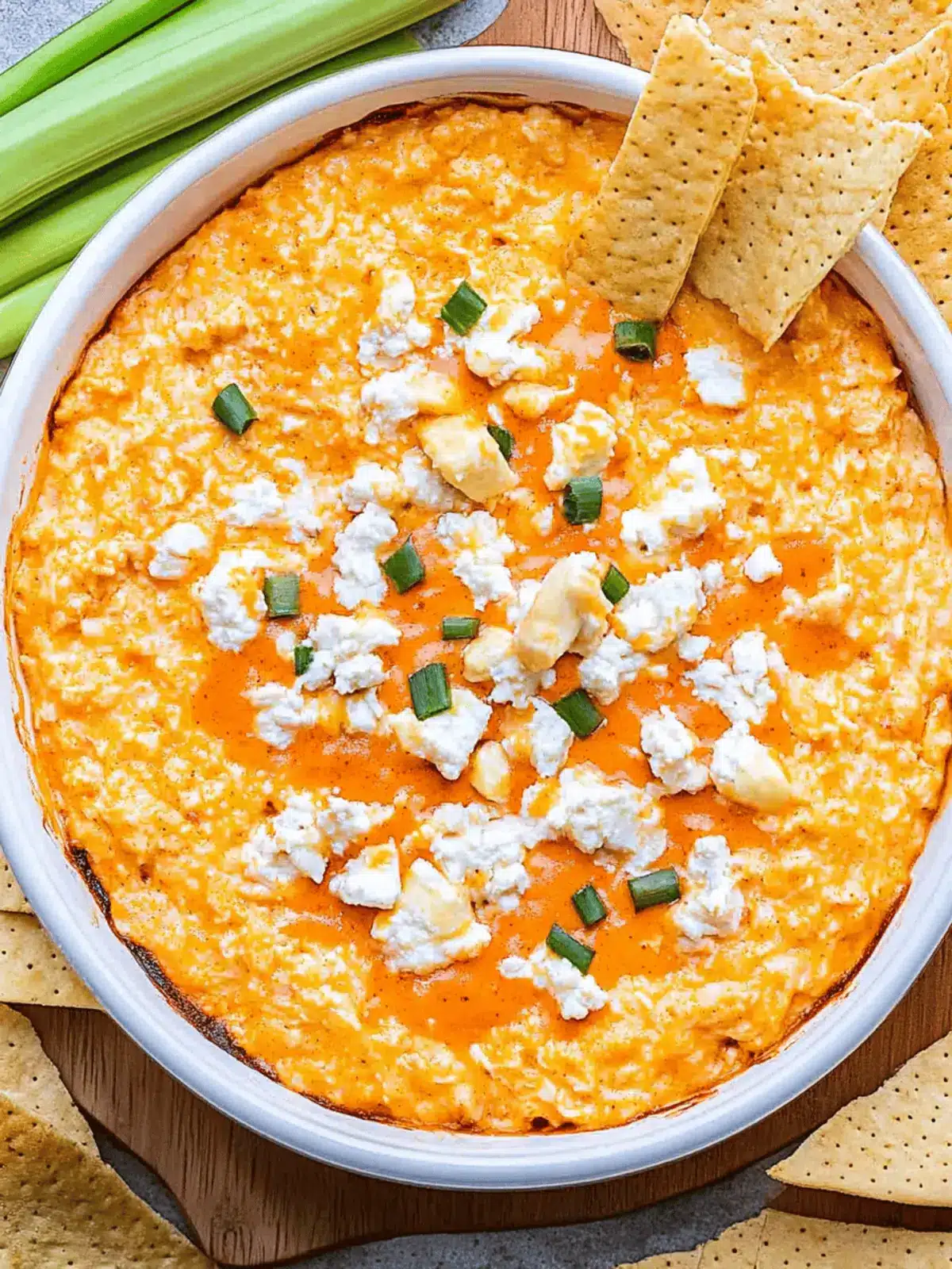 Cottage Cheese Buffalo Chicken Dip