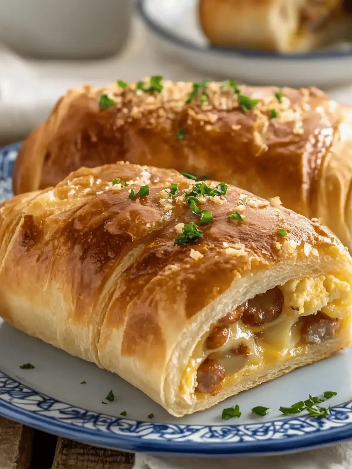 Sausage Egg Breakfast Roll