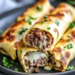 Keto Philly Cheesesteak Rolls