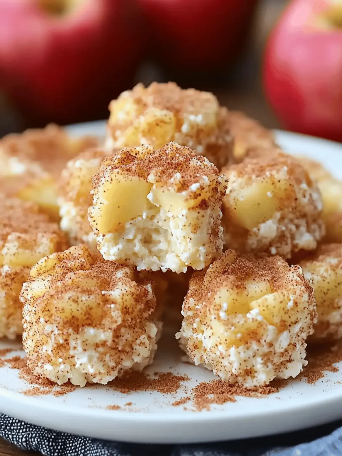 Cinnamon Apple Cottage Cheese Bites