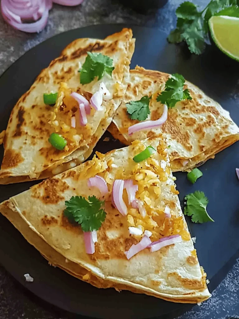 Pav Bhaji Quesadillas
