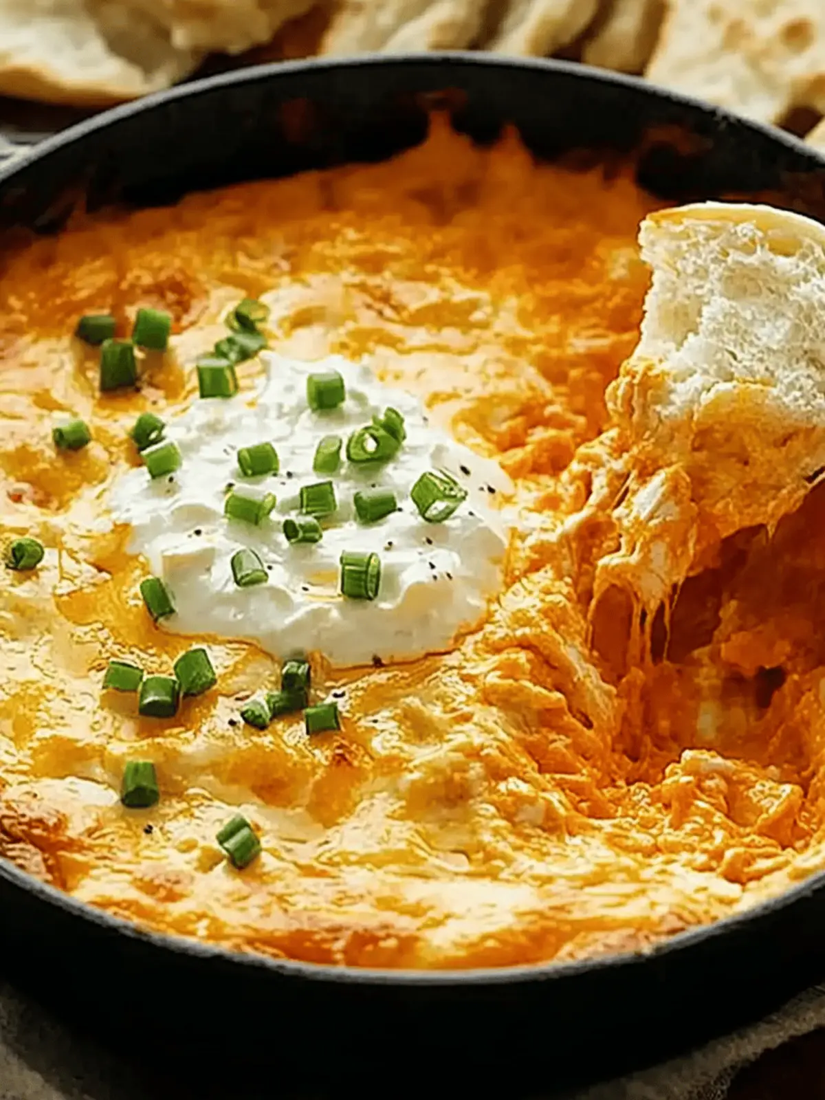 Spicy, Creamy Buffalo Chicken Dip