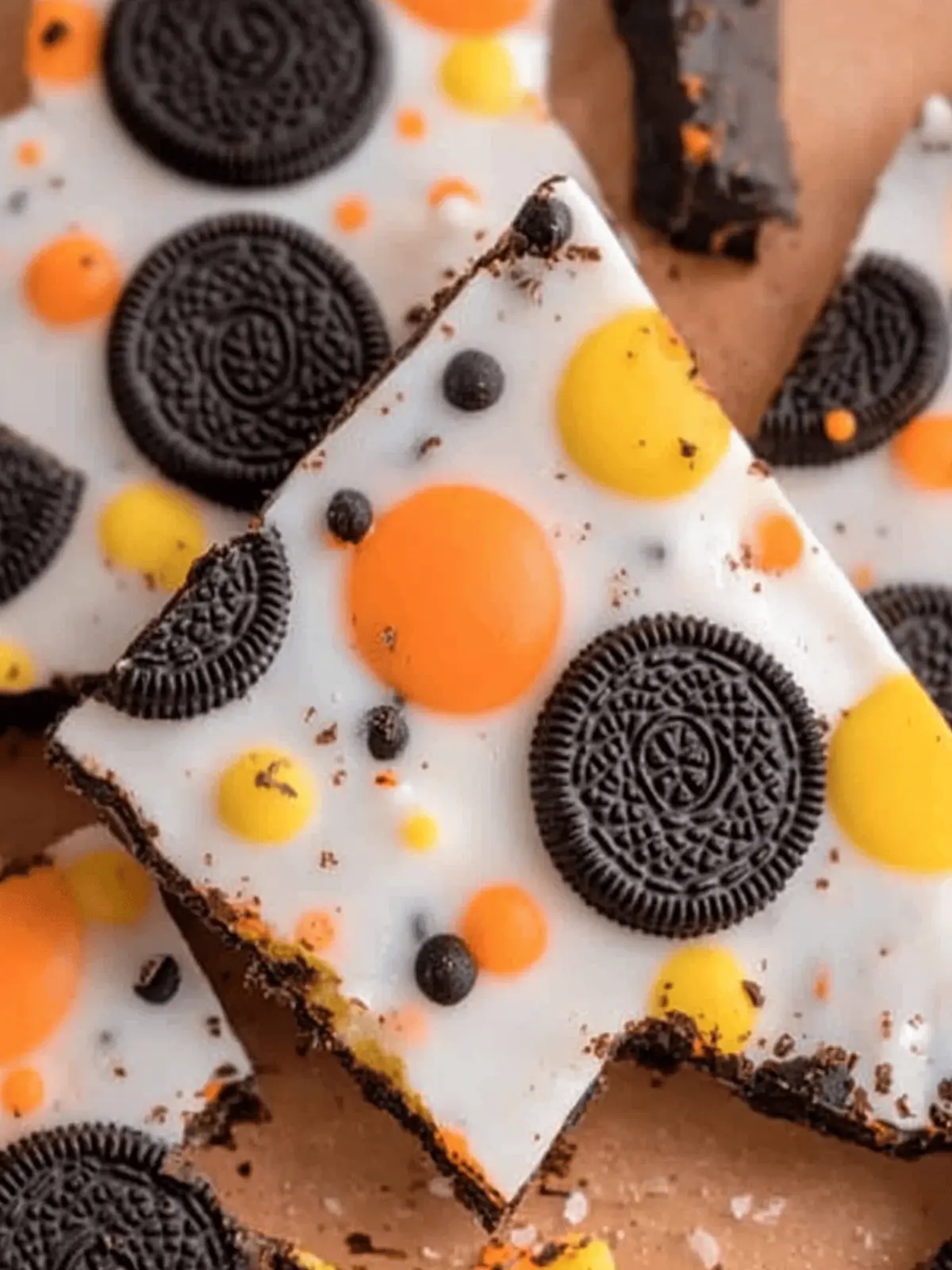 Chocolate Halloween Oreo Bark
