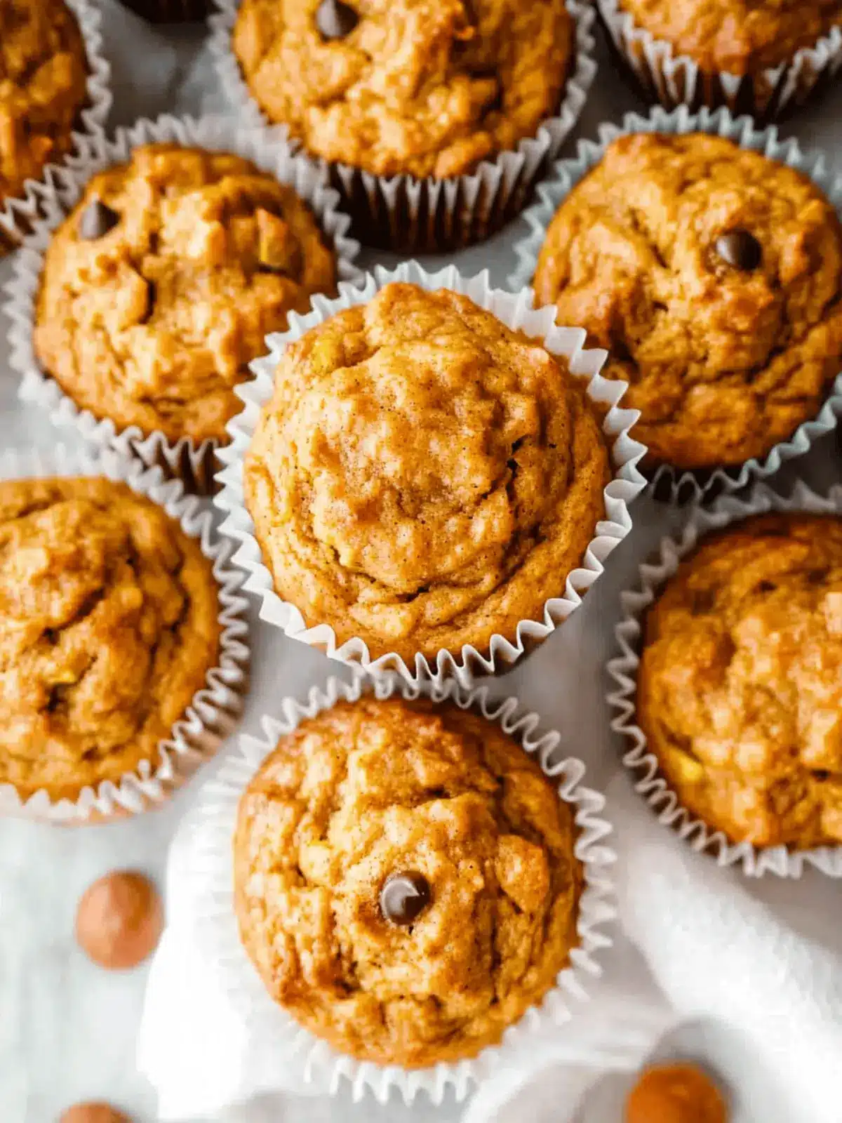 Fluffy Pumpkin Zucchini Muffins