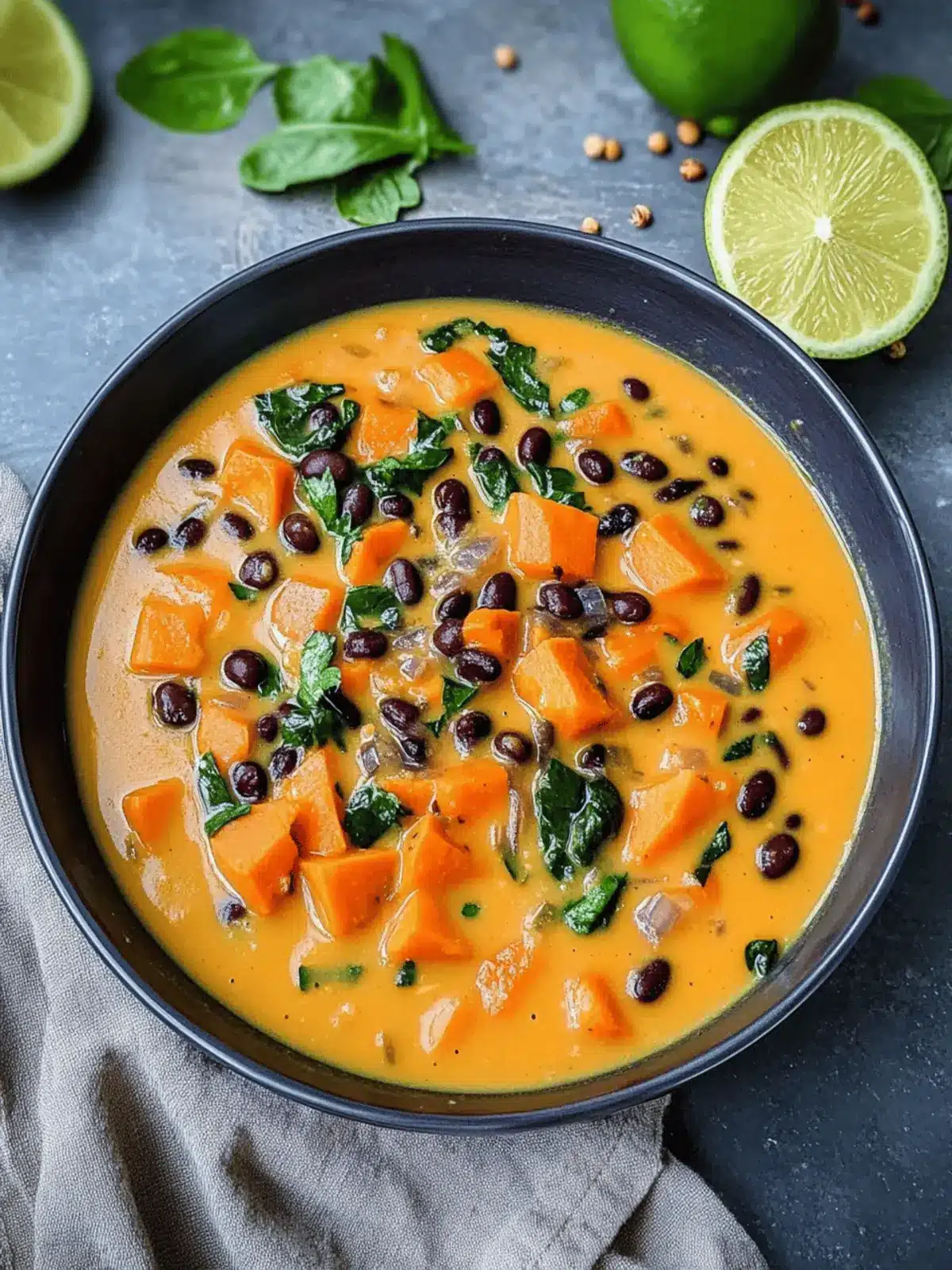 Black Bean and Sweet Potato Soup