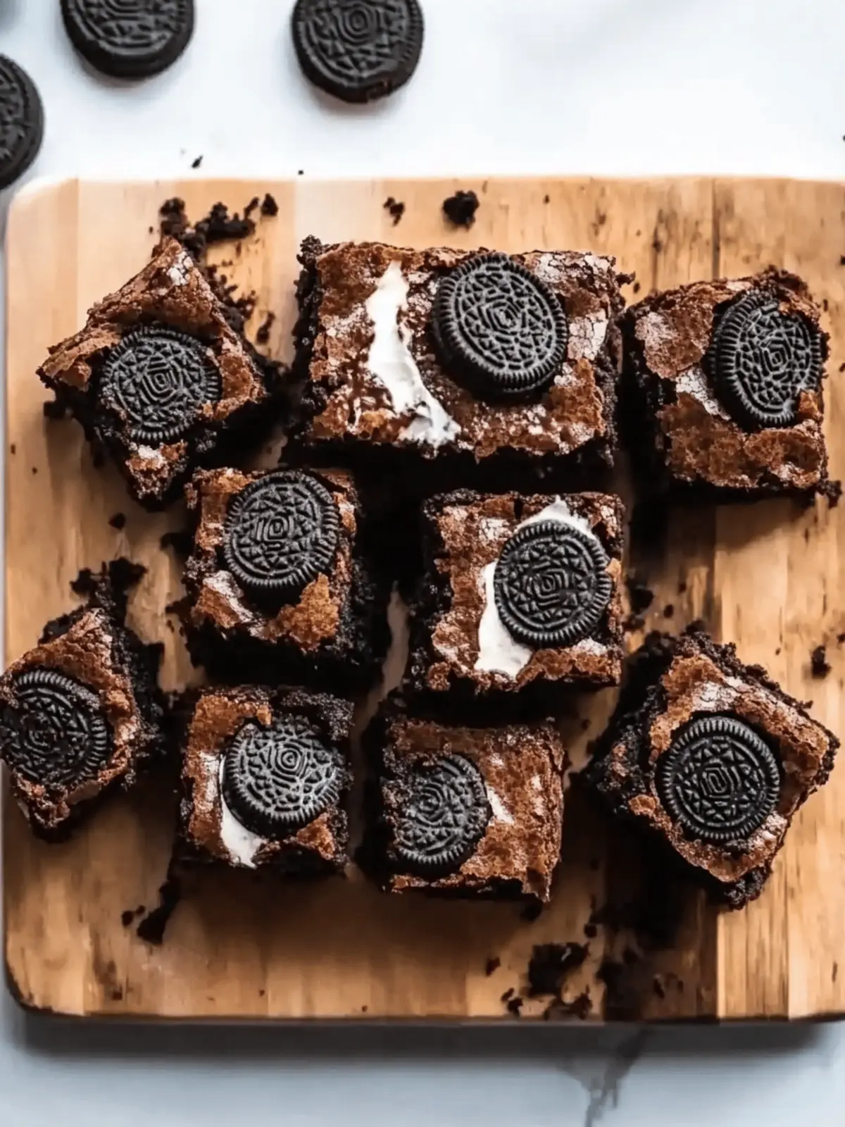 Oreo Stuffed Brownies