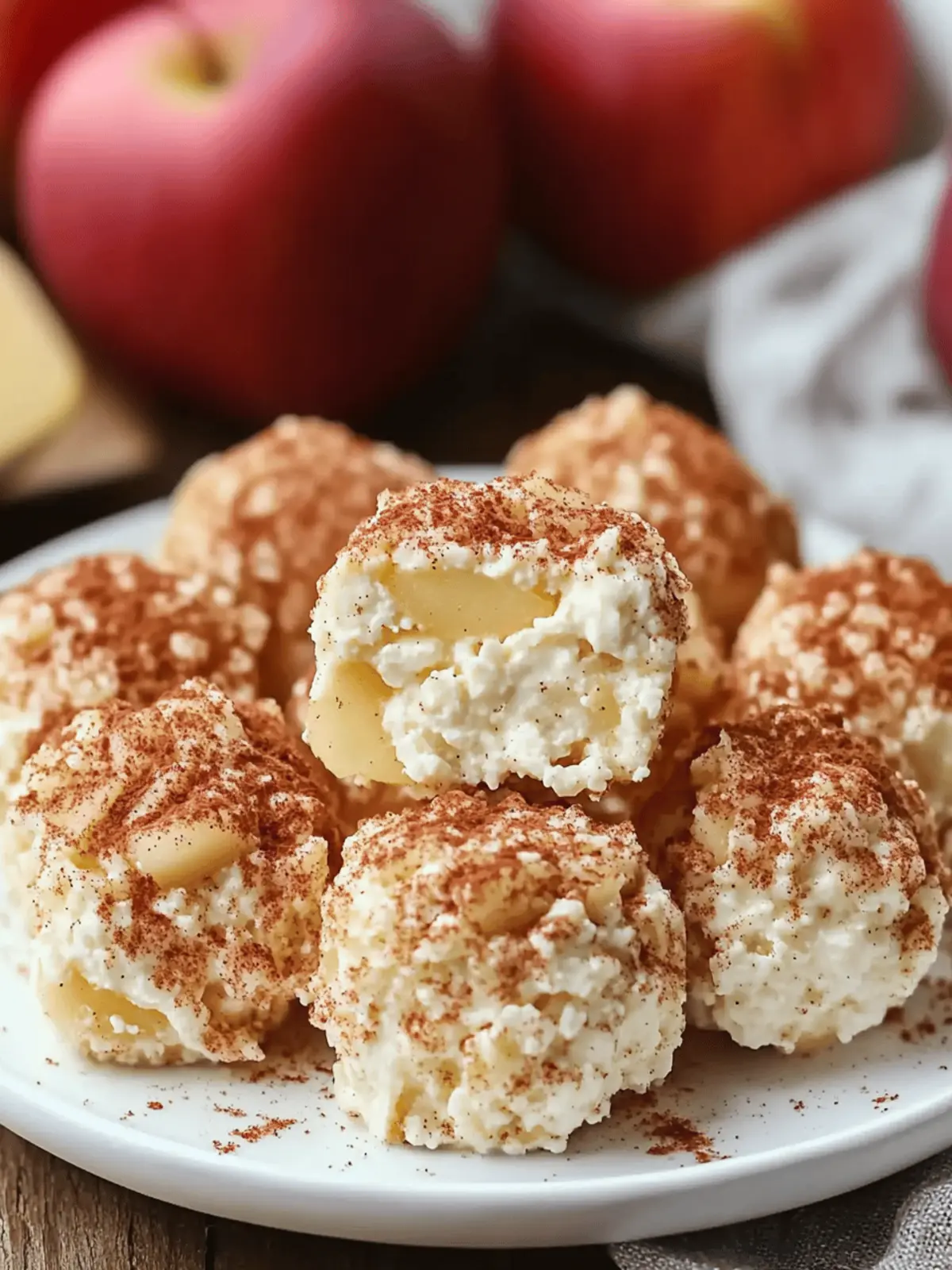 Cinnamon Apple Cottage Cheese Bites