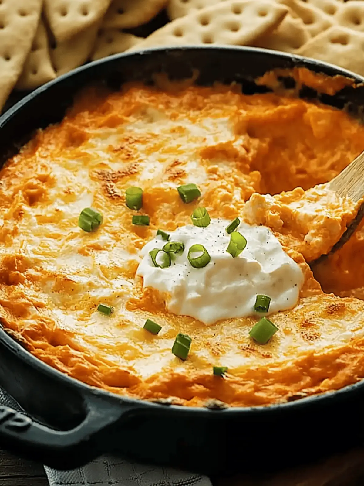 Spicy, Creamy Buffalo Chicken Dip
