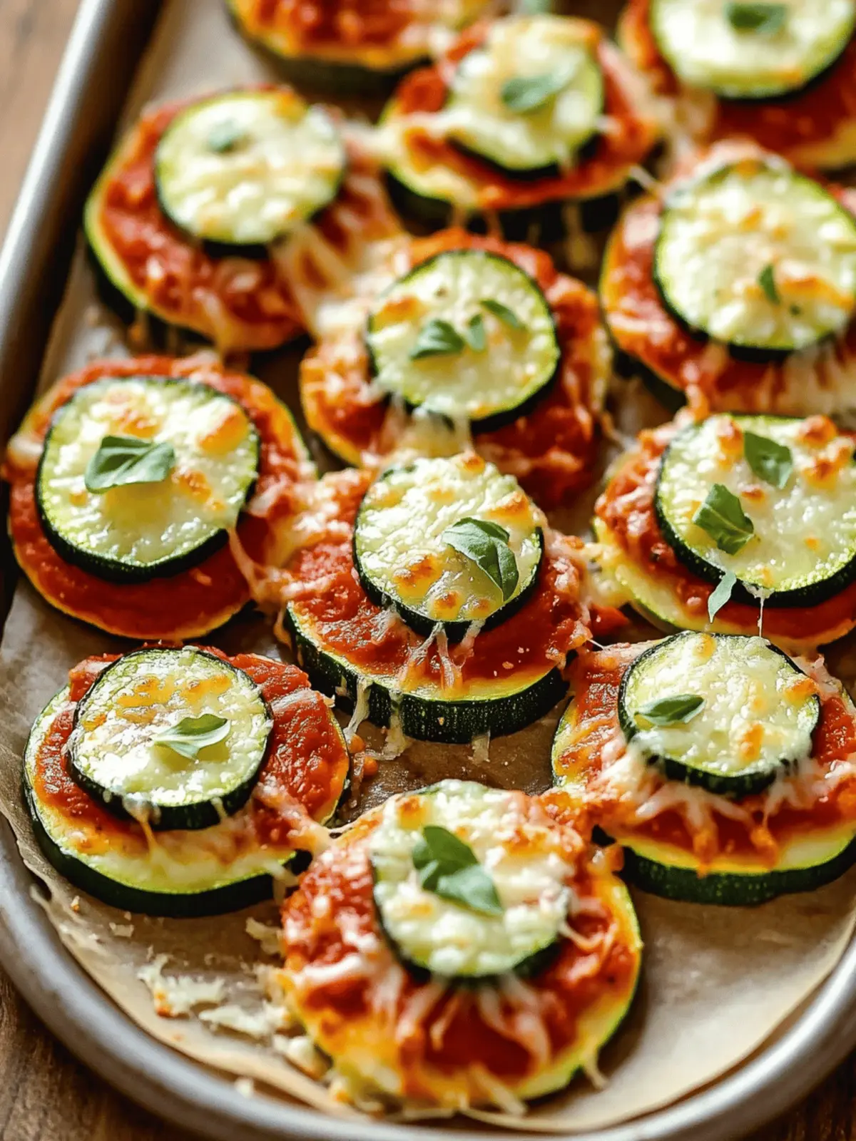Crispy Zucchini Pizza Bites